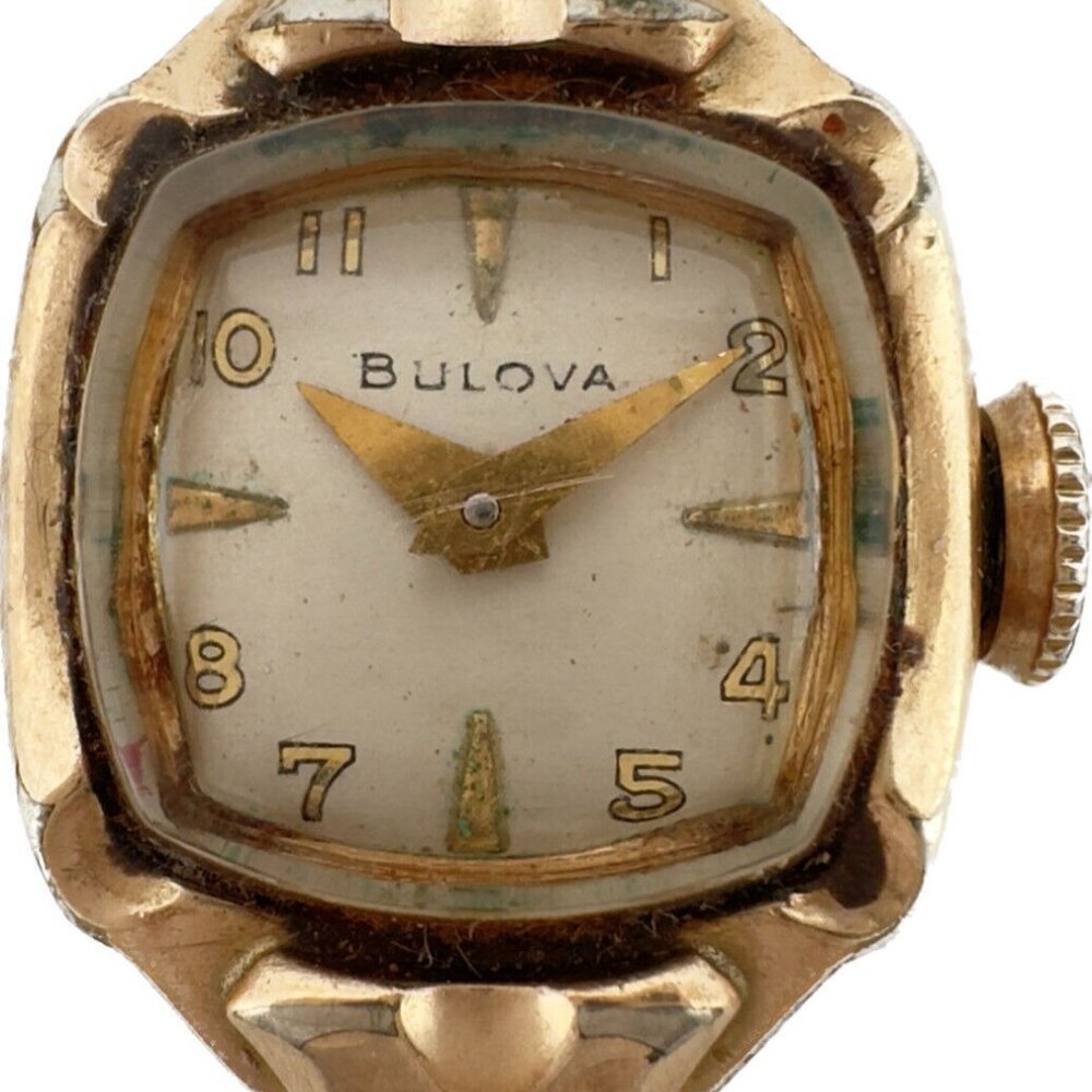 Vintage Bulova 21 Jewel Ladies Mechanical Wristwatch 5AD 10k Rolled Gold Plated